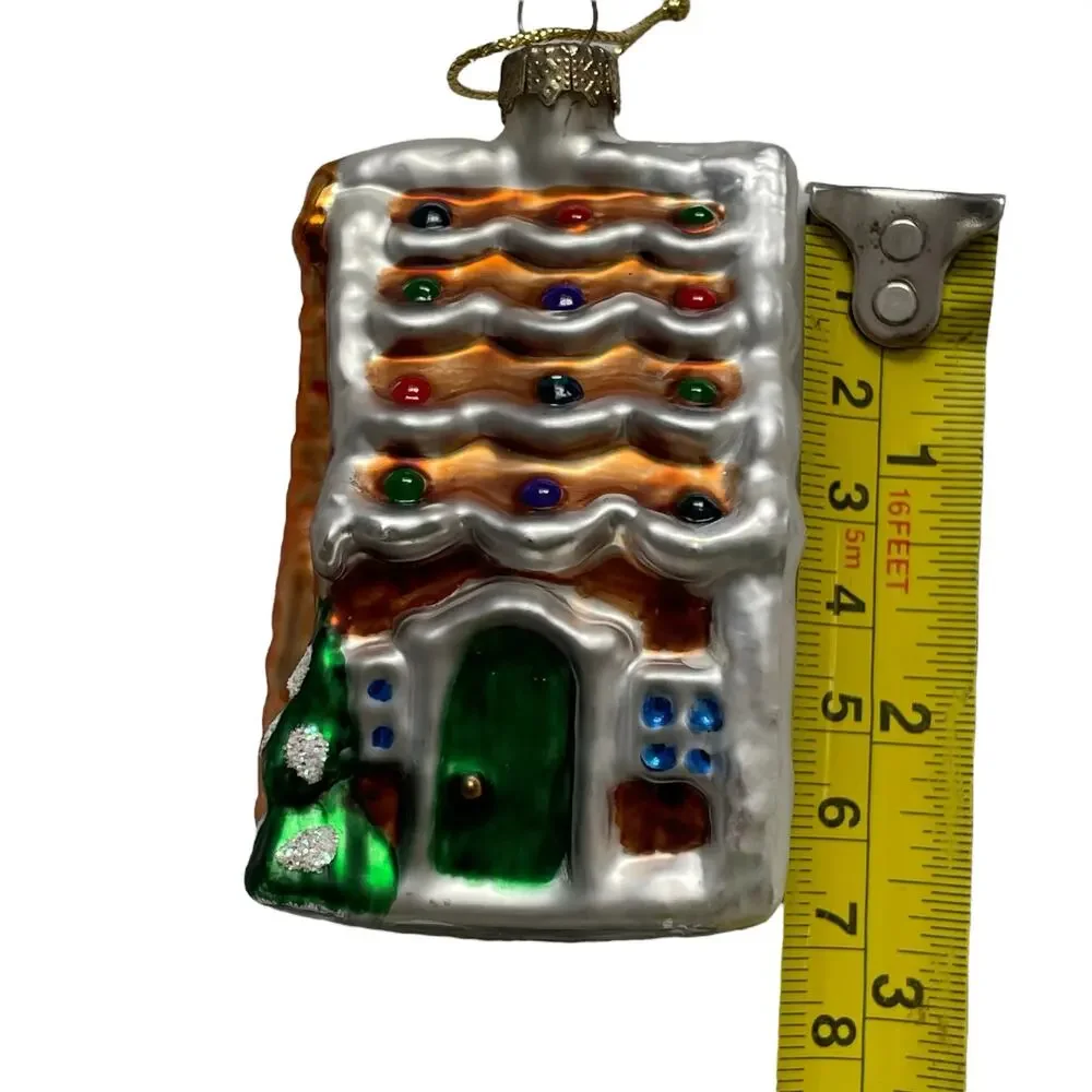 Thomas Pacconi Museum Series Gingerbread House Ornament Glass Christmas Retired